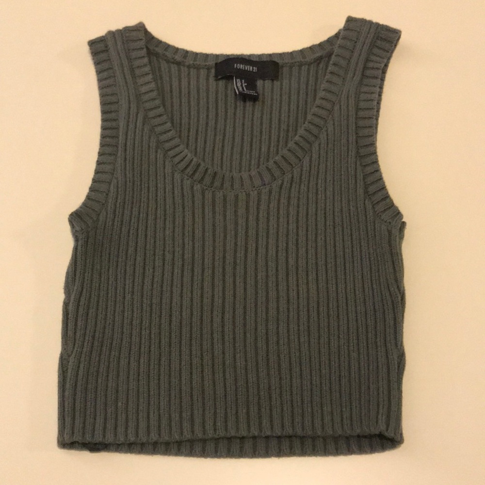 Knit crop top